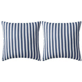 Vidaxl Coussins extérieurs 45x45 cm Bleu marine 2 PCS