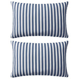 Vidaxl Coussins d'extérieur 60x40 cm Bleu marine 2 PCS