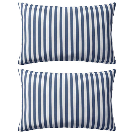 Vidaxl Coussins d'extérieur 60x40 cm Bleu marine 2 PCS