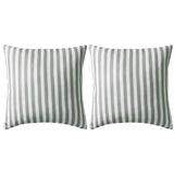 Vidaxl Coussins extérieurs 45x45 cm Gris rayé 2 PCS