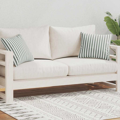 Vidaxl Coussins extérieurs 45x45 cm Gris rayé 2 PCS