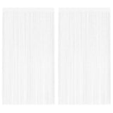 Rideaux de fil vidaxl 2 pcs 100x250 cm blancs