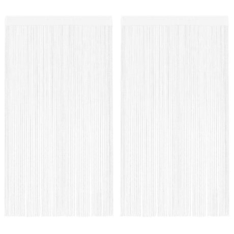 Rideaux de fil vidaxl 2 pcs 100x250 cm blancs