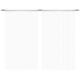 Rideaux de fil vidaxl 2 pcs 100x250 cm blancs