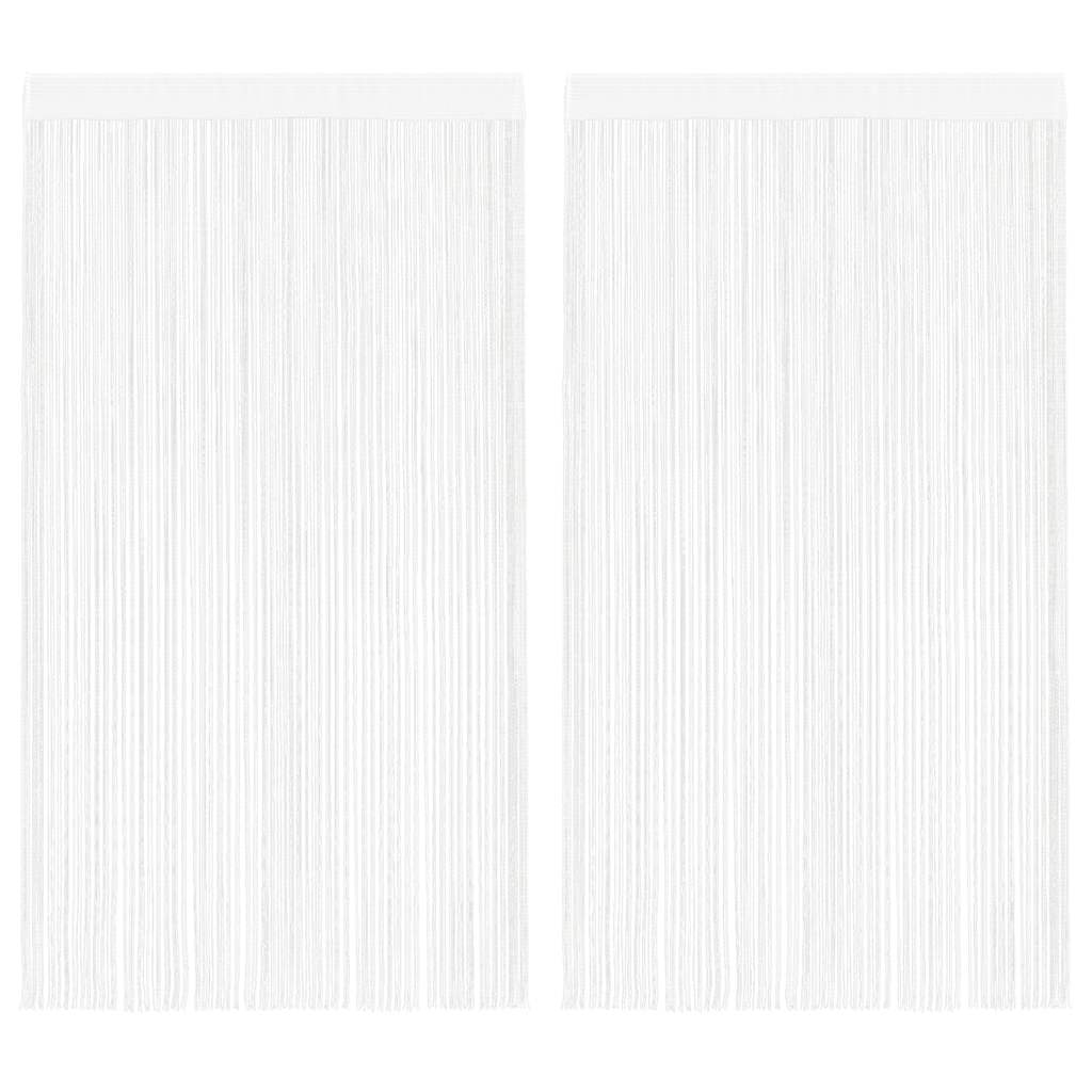Rideaux de fil vidaxl 2 st 140x250 cm blancs