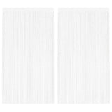 Rideaux de fil vidaxl 2 st 140x250 cm blancs