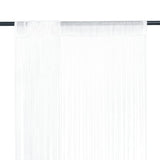 Rideaux de fil vidaxl 2 st 140x250 cm blanc