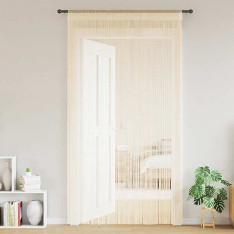 Rideaux de fil vidaxl 100x250 cm crème 2 pcs