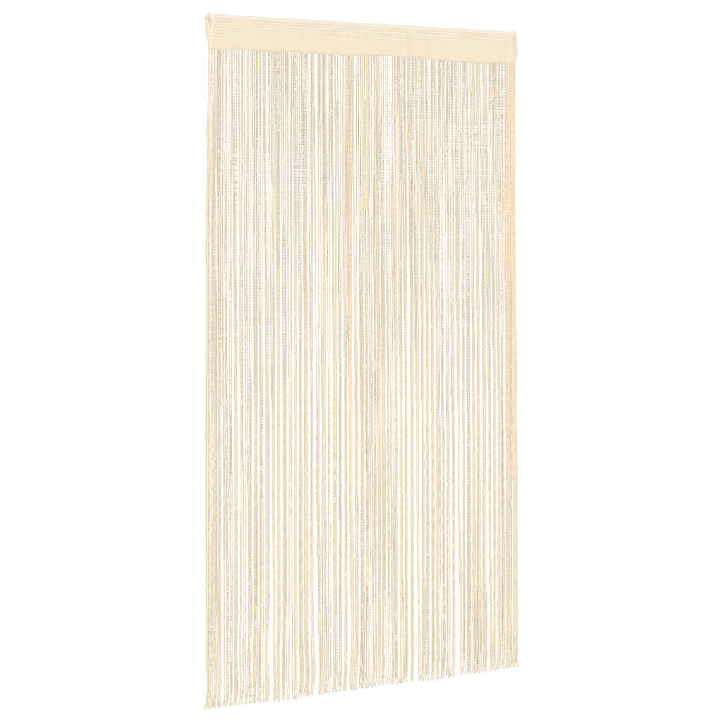 Rideaux de fil vidaxl 100x250 cm crème 2 pcs