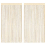 Rideaux de fil vidaxl 140x250 cm crème 2 sts