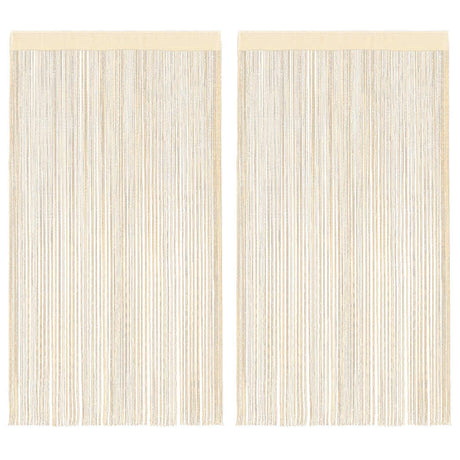 Rideaux de fil vidaxl 140x250 cm crème 2 sts