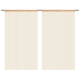 Rideaux de fil vidaxl 100x250 cm beige 2 sts