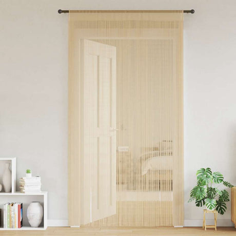 Rideaux de fil vidaxl 140x250 cm beige 2 sts