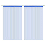 Rideaux de fil vidaxl 100x250 cm bleu 2 pcs