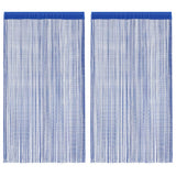 Rideaux de fil vidaxl 140x250 cm bleu 2 pcs