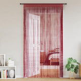Rideaux de fil vidaxl 100x250 cm de vin rouge 2 sts