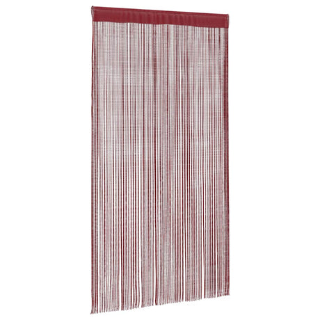 Rideaux de fil vidaxl 100x250 cm de vin rouge 2 sts