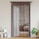 Rideaux de fil vidaxl 100x250 cm brun 2 pcs