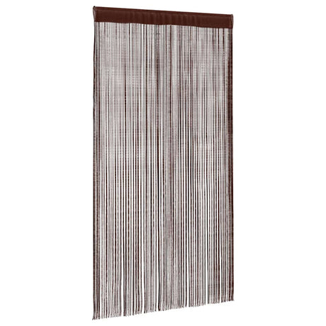 Rideaux de fil vidaxl 100x250 cm brun 2 pcs