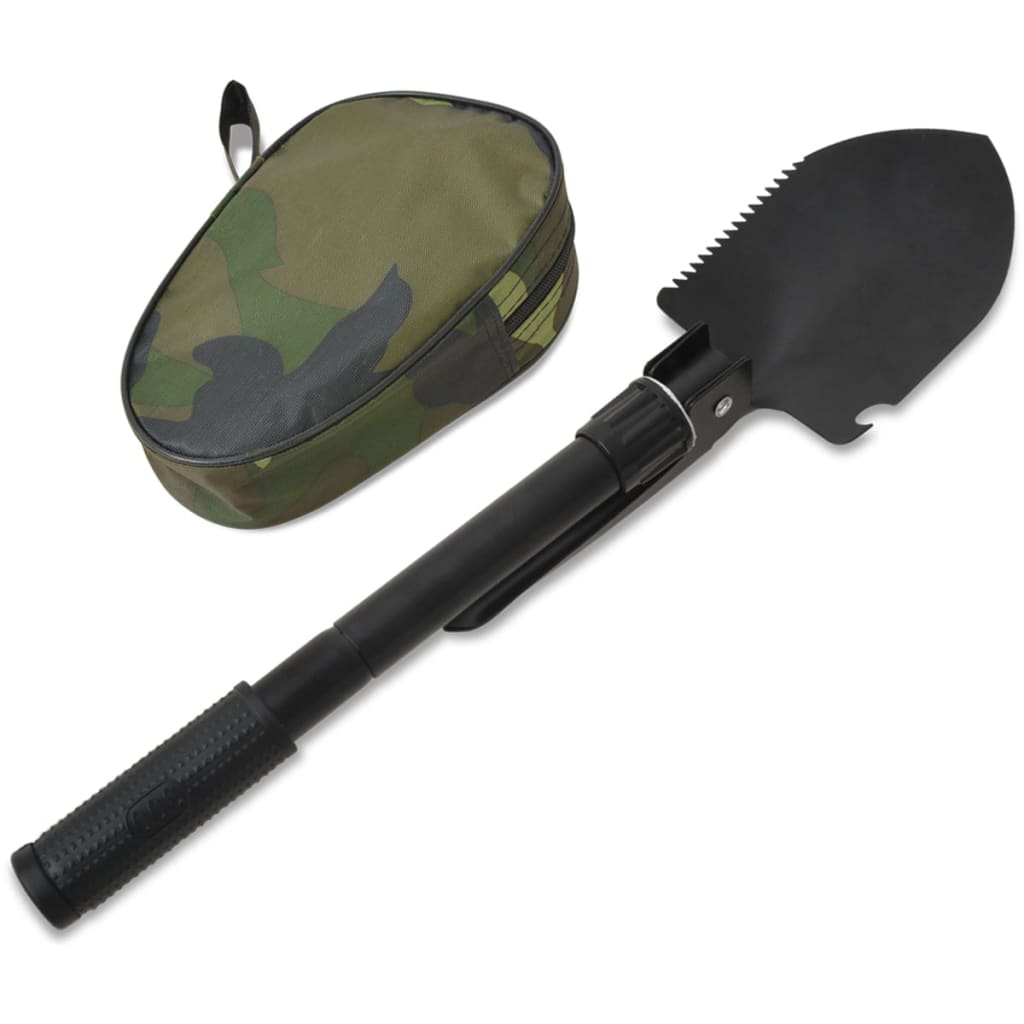 Vidaxl folding scoop of carbon steel black