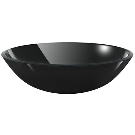 Vidaxl Verre durcie en verre durci 42 cm noir