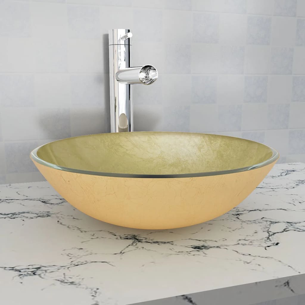 Hartowane szkło Vidaxl Washbasin 42 cm