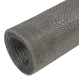 Vidaxl Mesh 100x1000 cm Edelstahl Silberfarbe