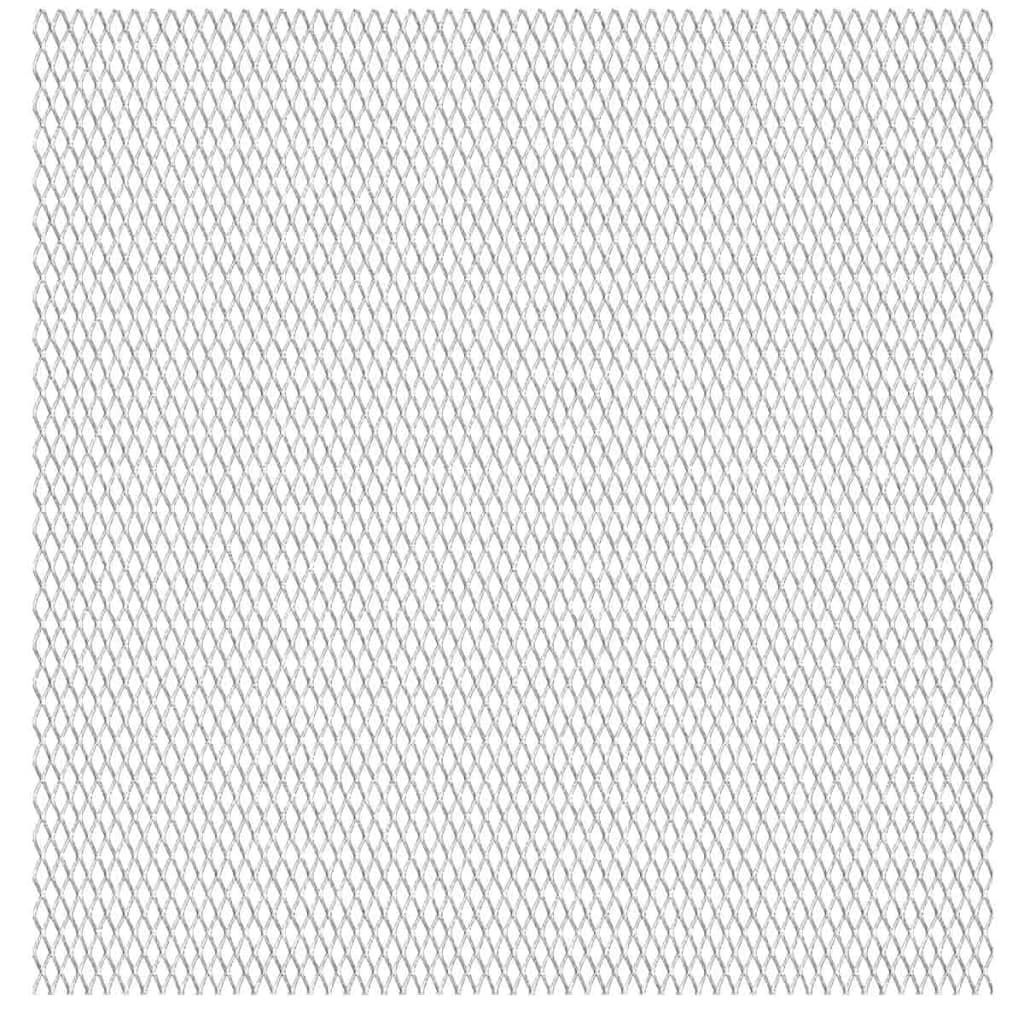 Clôture de fil vidaxl 100x85 cm 45x20x4 mm en acier inoxydable