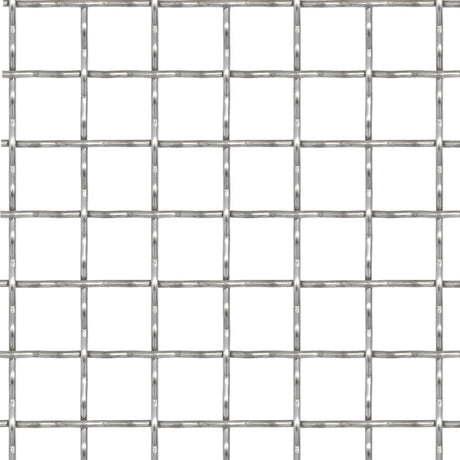 Vidaxl Fil Gate Mesh tissé 100x85 cm 21x21x2.5 mm en acier inoxydable
