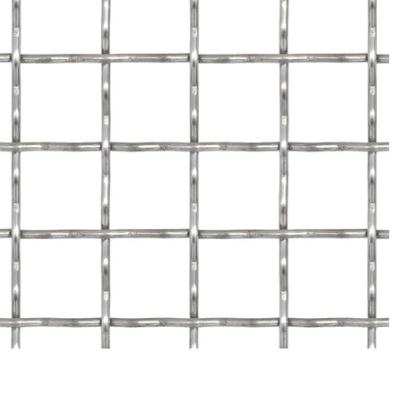 Vidaxl Fil Gate Mesh tissé 100x85 cm 21x21x2.5 mm en acier inoxydable