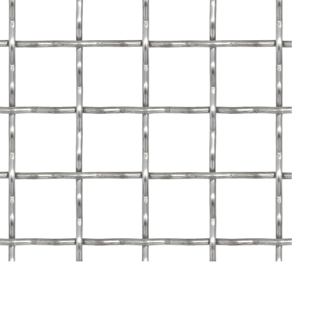 Fidaxl Fense Mesh tissé 50x50 cm 31x31x3 mm en acier inoxydable