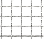 Fidaxl Fense Mesh tissé 50x50 cm 31x31x3 mm en acier inoxydable