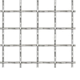 Fidaxl Fense Mesh tissé 50x50 cm 31x31x3 mm en acier inoxydable