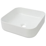 Vidaxl Washbasin Square White 39x39x13,5 cm keramika