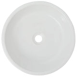 Vidaxl lavabo-lavabo blanc rond 42x12 cm céramique