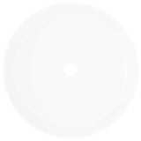 Vidaxl lavabo à lavabo blanc rond 40x15 cm céramique
