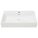 Vidaxl Washbasin s tafolo belo 76x42.5x14,5 cm Muermiek