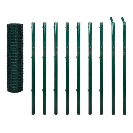 Vidaxl Euro Hek 10x1,7 m Green en acier