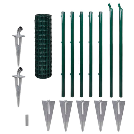 Vidaxl Euro Hek 10x1 m en acier vert