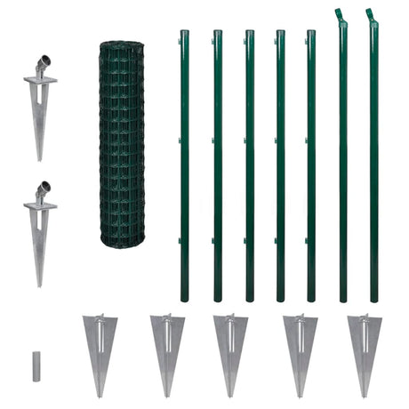Vidaxl Euro Hek 10x1,2 m en acier vert