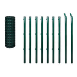 Vidaxl Euro Hek 10x1,2 m en acier vert