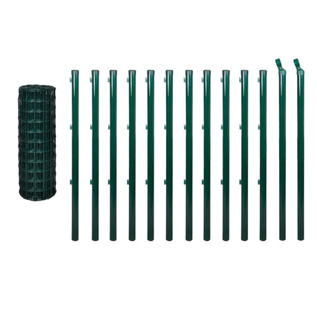 Vidaxl Euro Hek 25x0,8 m en acier vert
