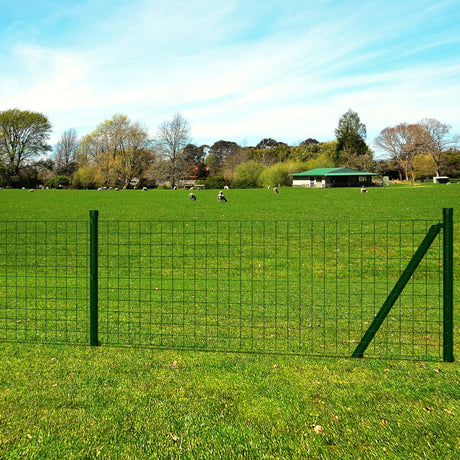 Vidaxl Euro Hek 25x0,8 m en acier vert
