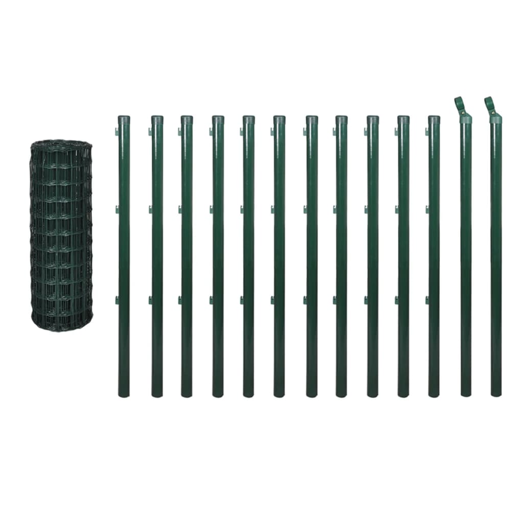 Vidaxl Hek 25x1 M Steel Green