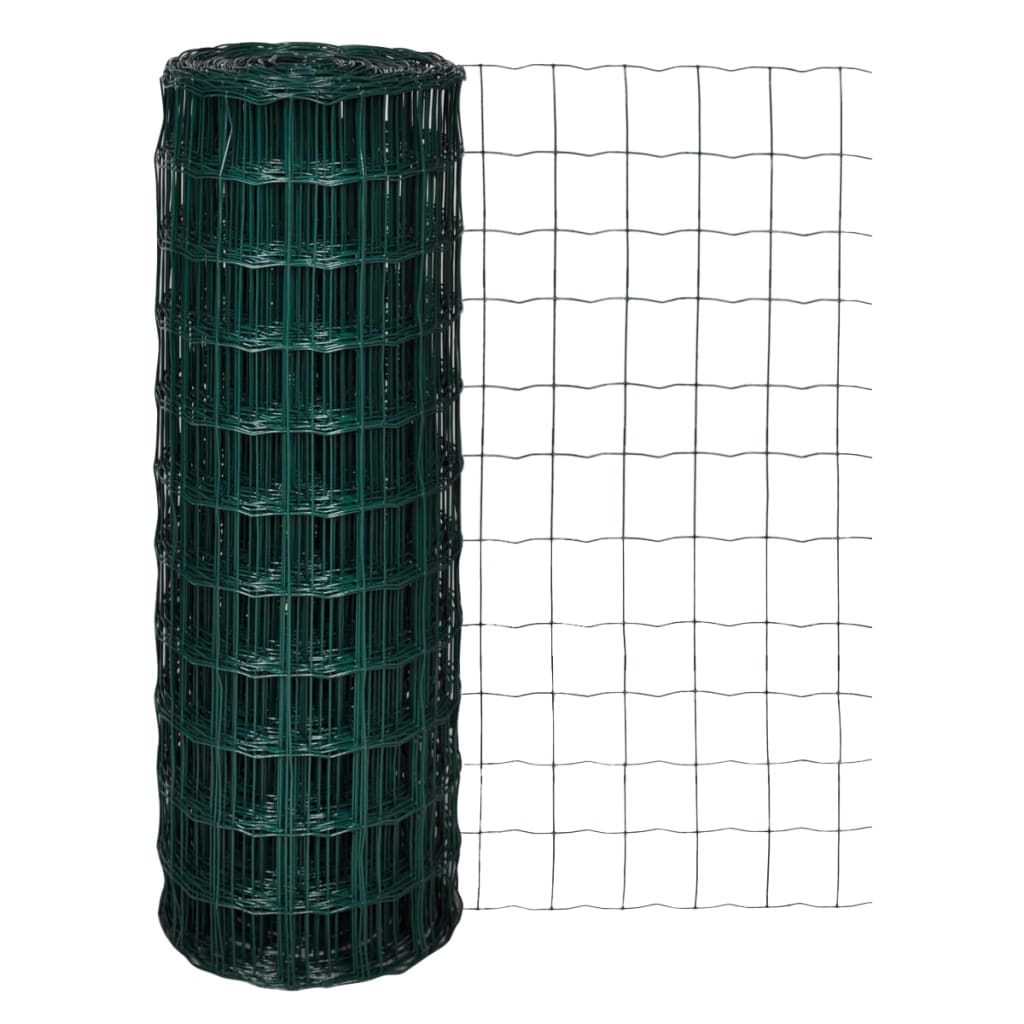 Vidaxl Euro Hek 25x1,7 m Green en acier