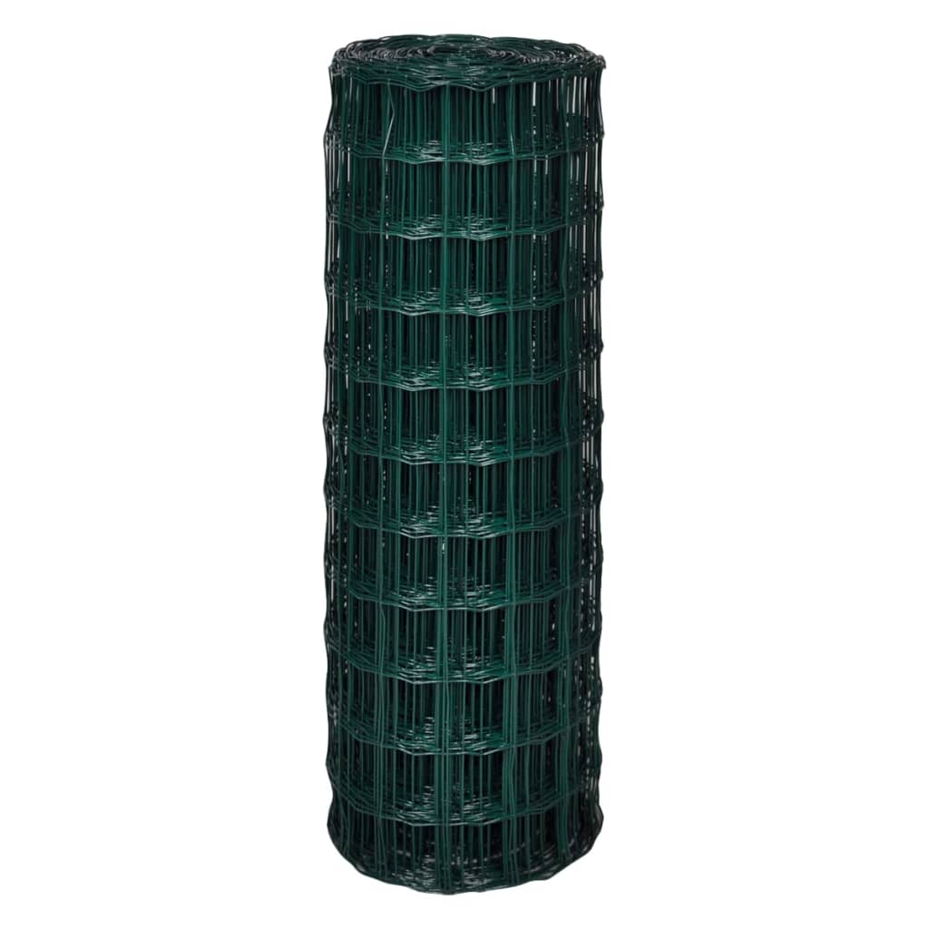 Vidaxl Euro Hek 25x1,7 m Green en acier