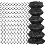 Clôture en maille vidaxl 25x0,8 m gris en acier