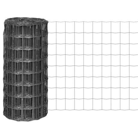 Vidaxl Euro Hek 25x0,8 m Grey en acier