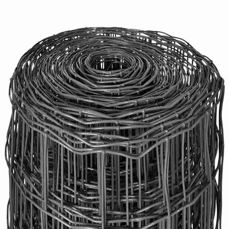 Vidaxl euro hek 25x1 m en acier gris