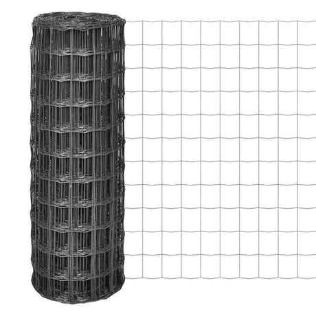 Vidaxl Euro Hek 25x1,2 m Gray en acier